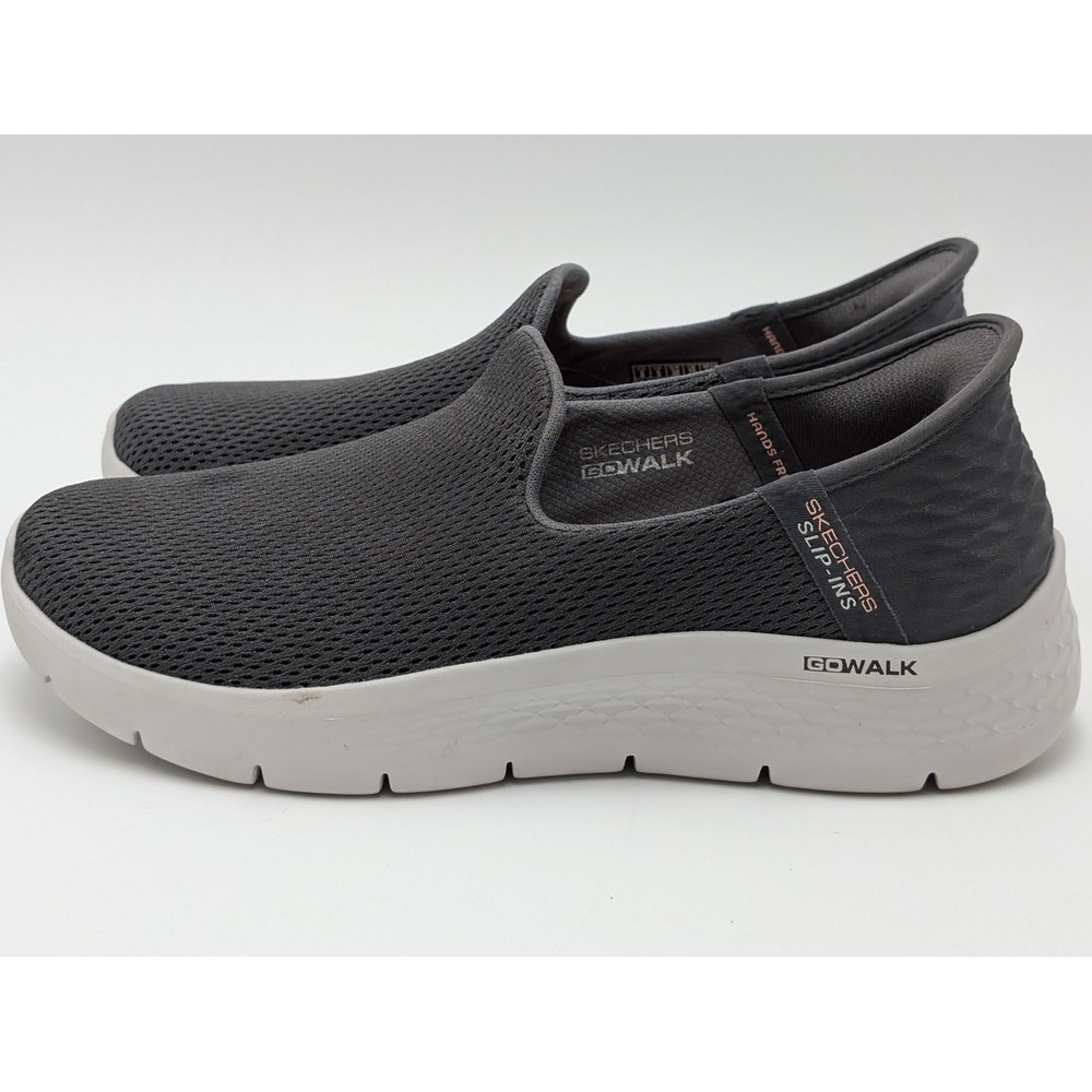 Skechers GoWalk Slip-ins Womens 8 Charcoal Grey Hands Free Walking Shoes 124963W - Picture 6 of 9